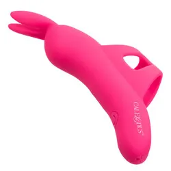 Neon Vibes The Flirty Vibrator Finger Mini Teaser, Silicone Waterproof Pink Clitorial Finger Vibrators Bondage Toys for Beginners