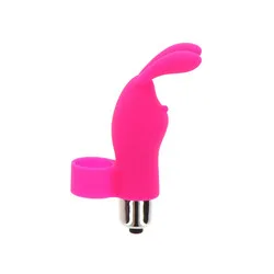 ToyJoy Bunny Pleaser Finger Mini Rabbit Vibratords, Silicone Pink Bullet Couples Finger Vibrators Bondage Toys for Beginners