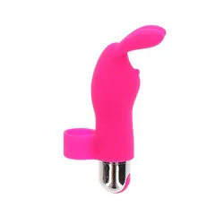 ToyJoy Bunny Pleaser Rechargeable Finger Mini Cheap Vibrators, Silicone Pink Rabbit Cheap Vibrators Bondage Toys for Beginners