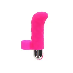 ToyJoy Tickle Pleaser Finger Mini Vibrators, Silicone Pink Rechargeable Clitorial Couples Finger Vibrators Bondage Toys for Beginners