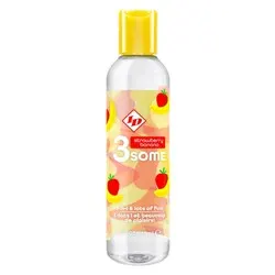 ID 3some Flavoured Lubricants And Oils 3 In 1, 118ml Strawberry Banana Flavoured Lubricants And Oils