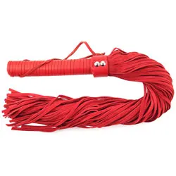 Rouge Garments Suede Floggers, Sensual Red Flogger for Intimate Play