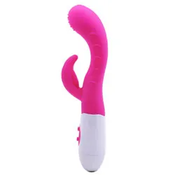 Silicone Dual Motors GSpot Vibrator Pink, Beginners Bondage Female Sex Toys Classic Couples G Spot Rabbit Vibrators