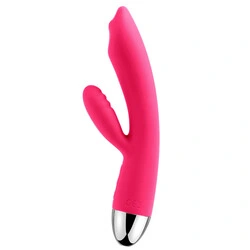 Svakom Trysta Targeted Rolling G Spot Vibrator, Classic Red Rabbit Silicone Vibrator