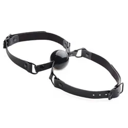 Master Series Doppleganger Double Mouth Gag, Silicone Rubber Black Gag