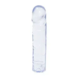 Doc Johnson Waterproof Clear Glass Dildos, CRYSTAL JELLIES 8 INCH DONG Glass Dildos