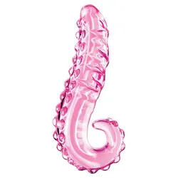 PipeDream Pink Glass DILDO, ICICLES NO. 24 GLASS DILDO, BUTT PLUG ANAL DILDO, GAY ANAL SEX TOYS