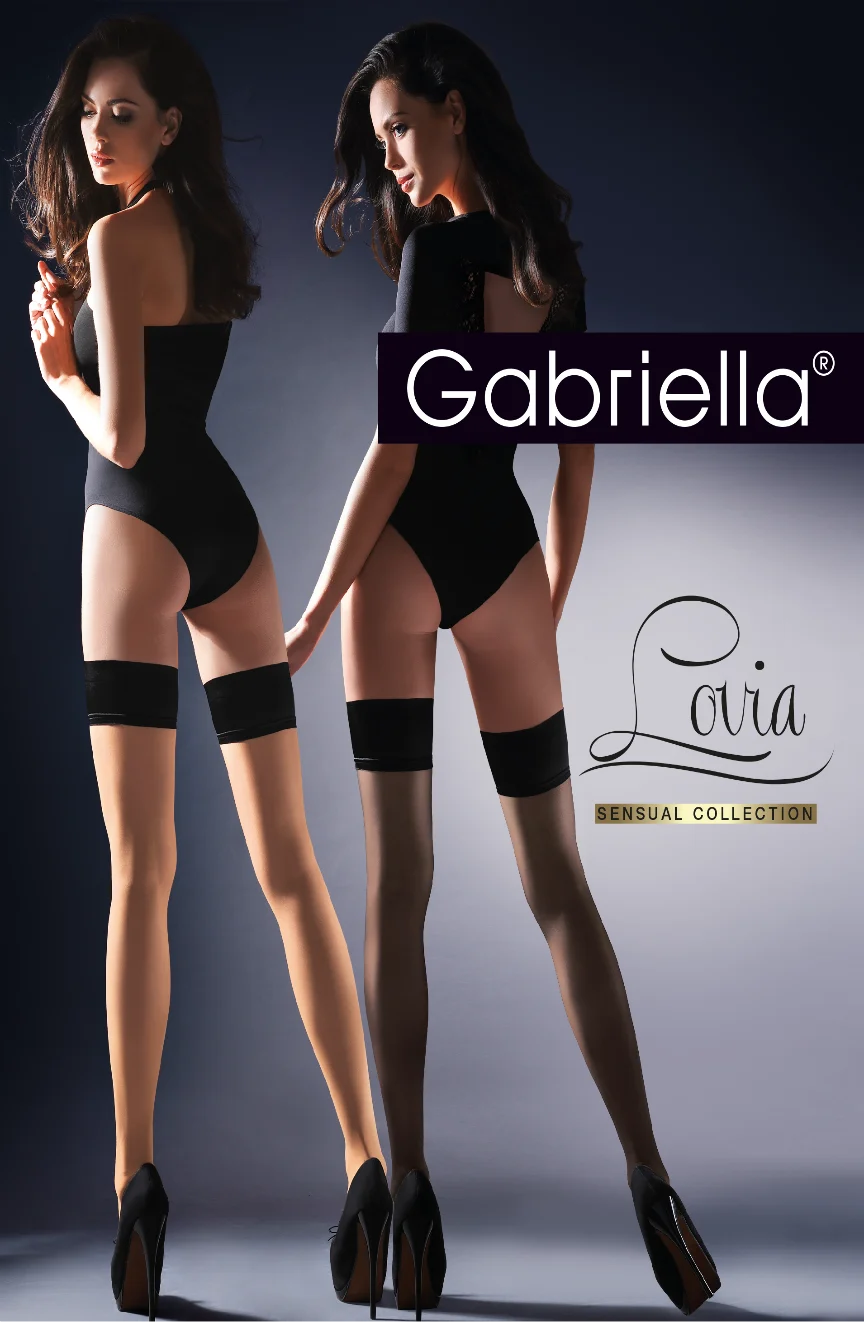 Gabriella Calze Lovia Hold Ups Beige