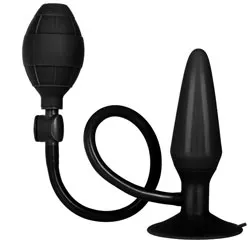 BLACK BOOTY CALL PUMPER SILICONE Anal Dildos Anchors Gay INFLATABLE MEDIUM BUTT PLUG Sex Toys, Male Prostate Massagers Inflatable Butt Plug Gay Sex Toys for Beginners