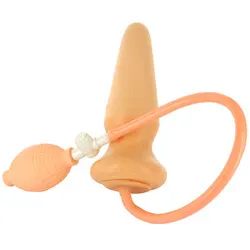 INFLATABLE Anal Dildos Anchors Gay BUTT PLUG WITH PUMP Bondage Sex Toys, Skin Safe Rubber Flesh Pink Male Prostate Inflatable Butt Plug Gay Sex Toys for Beginners