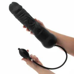 Master Series Leviathan Giant Inflatable Black Dildo With Internal Cor, Large Inflatable Dildo for Tunnel And Stretchers