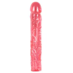 10 Inch Classic Pink Jelly Dildo, Realistic Jelly Dildo for Penis Anal Dildo