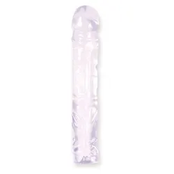 Crystal Jellies 10 Inch Clear Jelly Dildo Dong for Anal and Realistic Penis Dildos