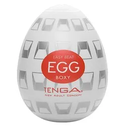 TENGA BOXY LARGE LOVE EGG MASTURBATOR, Silicone Clear LARGE LOVE EGG Sex Toys