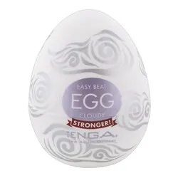 TENGA CLOUDY Large Love Egg MASTURBATOR, Silicone White Large Love Egg