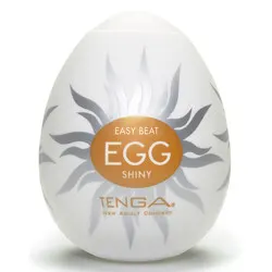 TENGA SHINY LARGE LOVE EGG MASTURBATOR, Silicone White LARGE LOVE EGG Sex Toys