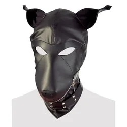 Imitation Leather Dog Mask