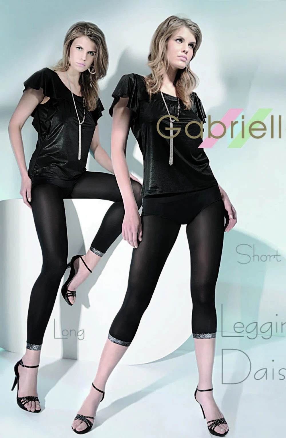 Gabriella Daisy Short Leggings Black