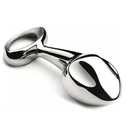 Njoy Plug 2.0 Extra Large Stainless Steel Metal Butt Plug, Beginners Classic Metal Butt Plug Bondage Male Prostate Toys, Gay Anal Sex Toys