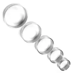 Thin Metal 1.5 inches Diameter Wide Cock Ring, Silver Stainess Steel Metal Cock Rings