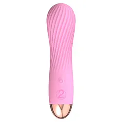 Cuties Silk Touch Rechargeable Pink Mini Vibrators, Waterproof Silicone Mini Vibrators Bondage Toys for Beginners