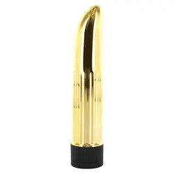 Lady Finger Mini Bullet Vibrator Gold, Bullet Vibrator for Beginner Female Sex Toys and Bondage Play