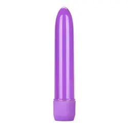 Neon Purple Mini Multi Speed Vibrator, Beginners Waterproof Bondage Female Sex Toys Bullet Mini Couples Vibrators