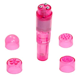 Pink Powerful Pocket Mini Vibrators, Plastic Mini Vibrators Bondage Toys for Beginners