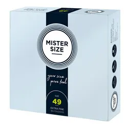 Mister Size 49mm Your Size Pure Feel Condoms, Mister Size Regular Condoms 36 Pack