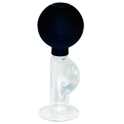 Glass Nipple Pump Small, Nipple Suckers for Gentle Suction