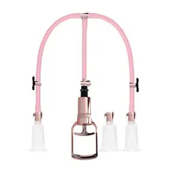 Pumped Clitoral and Nipple Pump Set, Nipple Clamps and Suction Devices Combo