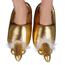 Golden Penis Novelty Slippers, You2Toys Polyester Sex Essentials Novelty