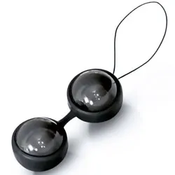 Lelo Luna Beads Noir Orgasm Balls, Plastic Black Kegel Exercise And Orgasm Balls