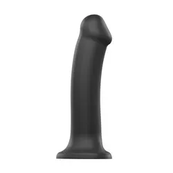 Strap On Me Silicone Dual Density Bendable Dildo Black, Pegging Strap Ons Dildo and Harnesses