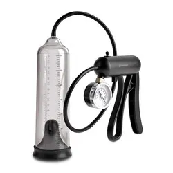 PipeDream Worx ProGauge Power Pump, Clear Penis Extenders And Stretchers Pumps