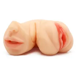 Bangers Tight Flip Pussy and Mouth Cheap Male Masturbators, Realistic Feel Flesh Pink Pocket Pussy Male Cheap Masturbators Toy