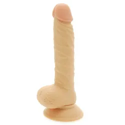 8 Inch Realistic Dong With Scrotum Anal Realistic Dildos, Flesh Pink Penis Suction Cup Realistic Dildos