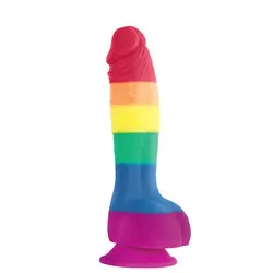 Colours Pride Edition 6 Inch Anal Realistic Silicone Dildos With Balls, Suction Cup Penis Realistic Dildos