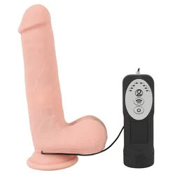 Medical Silicone Rotating Vibrator Realistic Penis Dildos, Silicone Flesh Pink Suction Cup Realistic Dildos