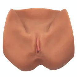 STROKE IT LIFE SIZE PUSSY FLESH BROWN REALISTIC Torsos And Butts VAGINAS, Waterproof Skin Safe Rubber REALISTIC VAGINAS Sex Dolls