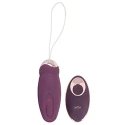 JAVIDA RECHARGEABLE KNOCKING LOVE BALL Bullet Couples Mini REMOTE CONTROL LOVE EGGS, Waterproof Silicone Purple REMOTE CONTROL LOVE EGGS