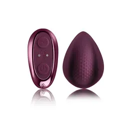 ROCKS OFF KNICKERBOCKER GLORY Couples Mini Vibrating Remote Control Love Eggs, Silicone Purple Remote Control Love Eggs