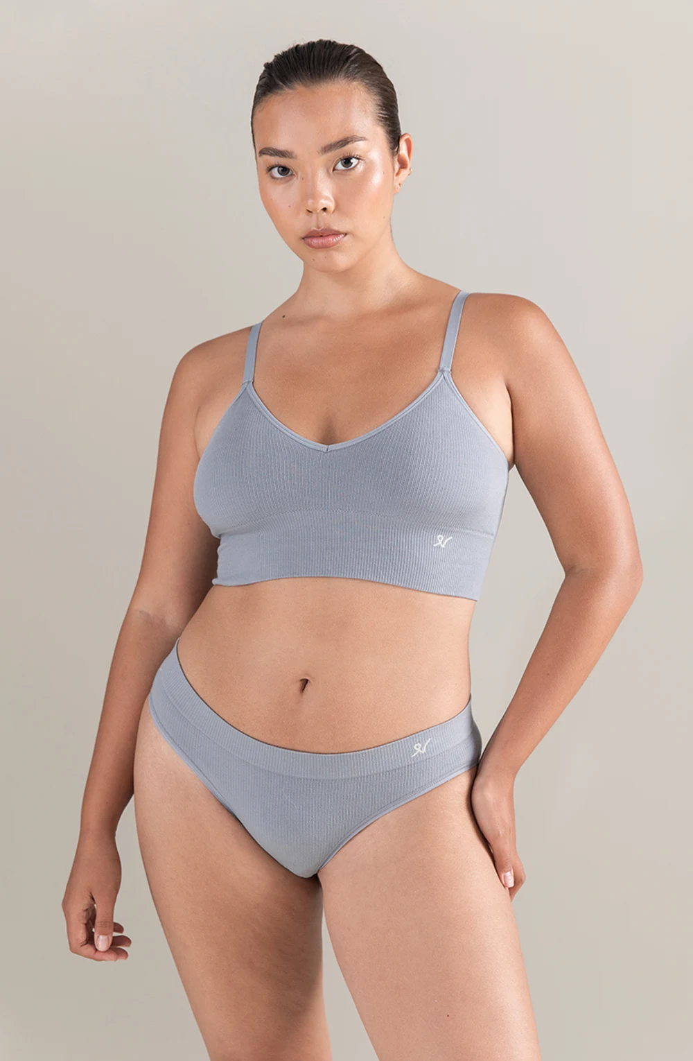 The TENCEL™ Seamless Bralette Storm Grey