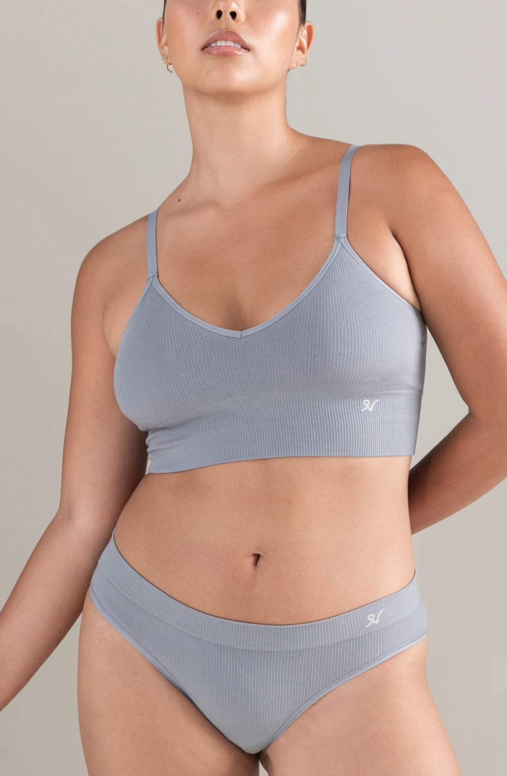 The TENCEL™ Seamless Bralette Storm Grey