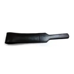 Rouge Folded Open Unique Design Spanking Paddles, Black Leather Spanking Paddles for Sensual Fun