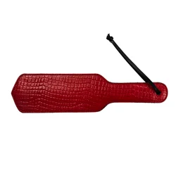 Rouge Garments Leather Croc Spanking Paddles, Luxurious Print Spanking Paddles for Sensual Play