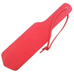 Rouge Garments Premium Spanking Paddles for Sensual Play, Leather Red Spanking Paddles