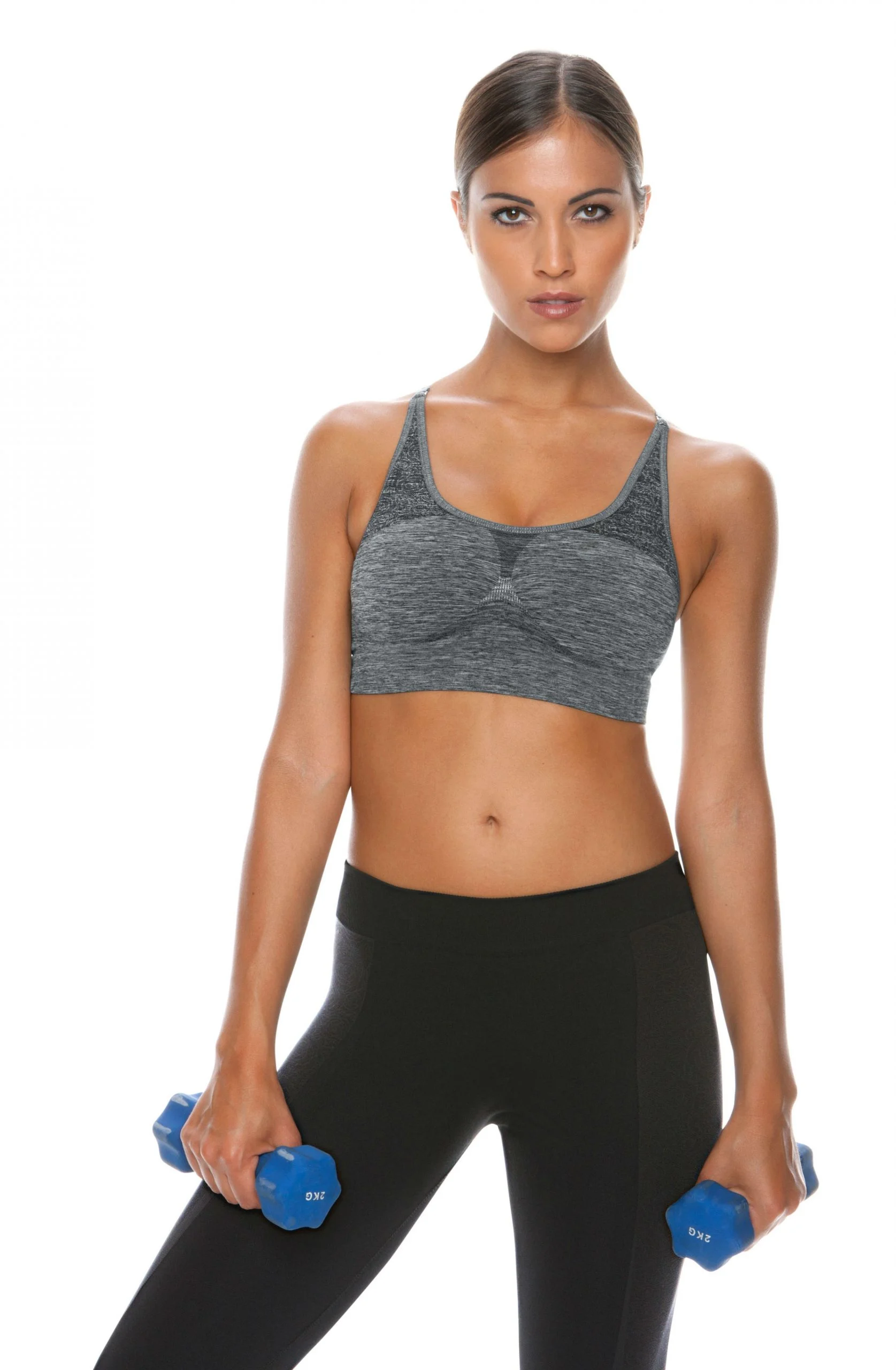 Control Body 110706 Sports Bra Melange Grey