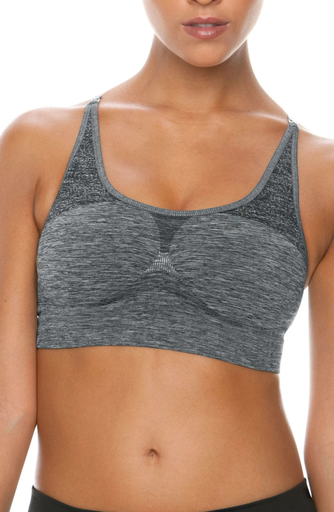 Control Body 110706 Sports Bra Melange Grey