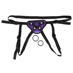 Affordable Purple And Black Universal Cheap Strap Ons, Cheap Strap Ons with Harness